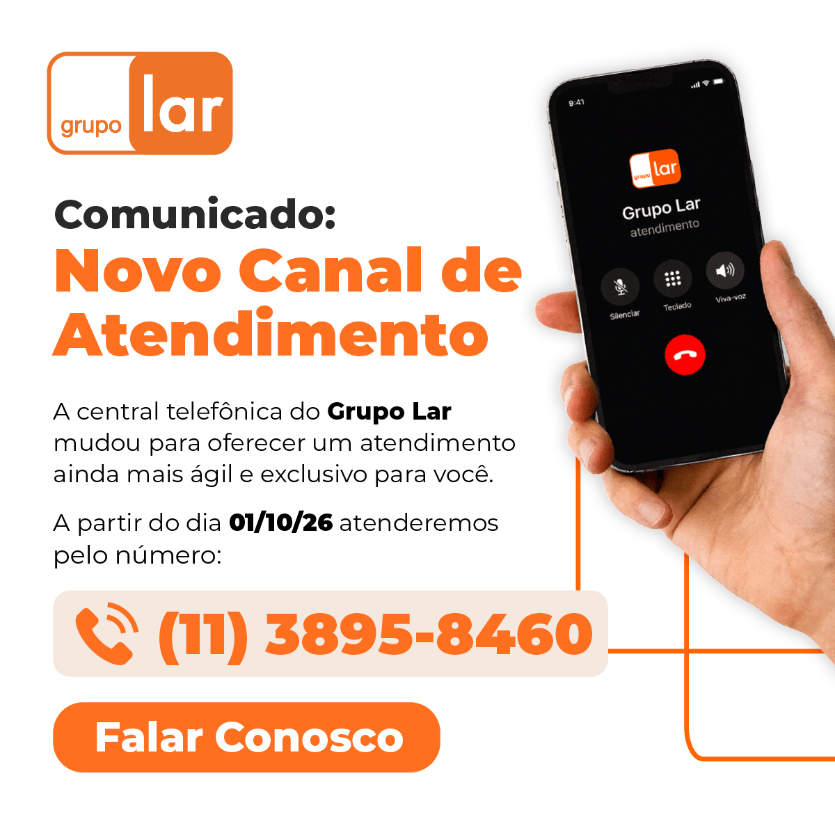 Novo Canal de Atendimento